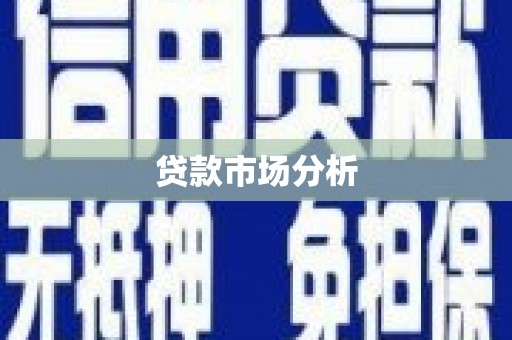 灵川贷款市场分析
