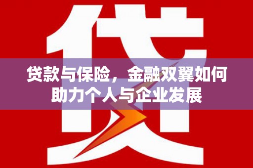 崇左贷款与保险，金融双翼如何助力个人与企业发展