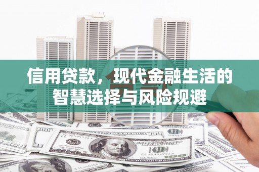秦汉信用贷款，现代金融生活的智慧选择与风险规避