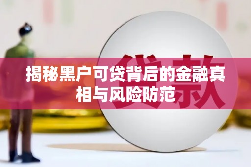 泾县揭秘黑户可贷背后的金融真相与风险防范