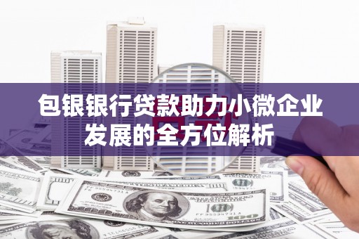 文安包银银行贷款助力小微企业发展的全方位解析