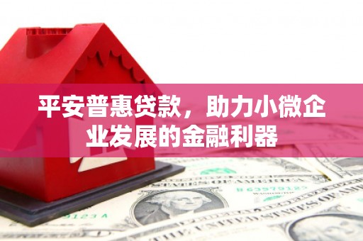 阿图什平安普惠贷款，助力小微企业发展的金融利器