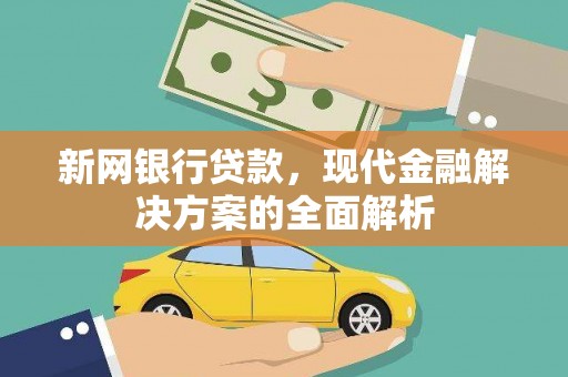 普宁新网银行贷款，现代金融解决方案的全面解析