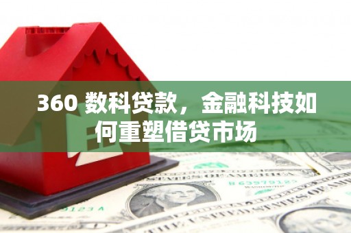 武川360 数科贷款，金融科技如何重塑借贷市场