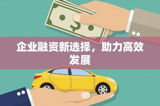 扶绥企业融资新选择，助力高效发展